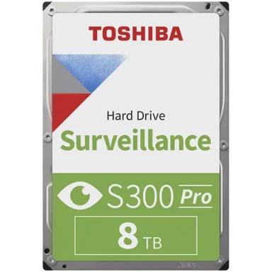 TOSHIBA HDD disk S300 Pro, 8 TB, SATA III, 3.5", 7200 RPM (CMR, Surveillance)